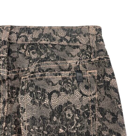 JOE'S JEANS Chantilly Mid Rise Lace Print Skinny Jean 26 Blush - Picture 12 of 12